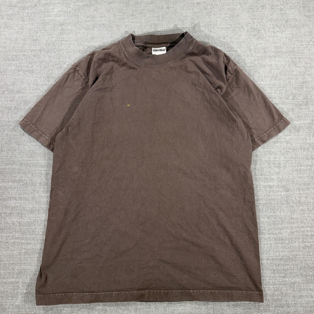Shaka Wear SuperMaxHeavy T-Shirt Mens M Brown Good Heavyweight Garment‎ Dye